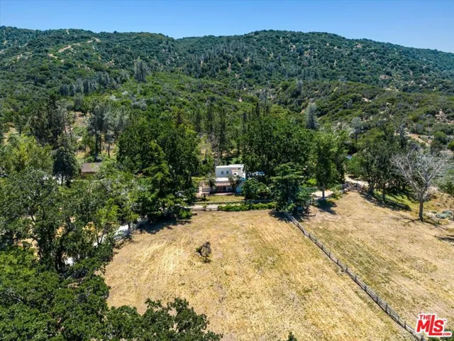 Aerial view of main home
