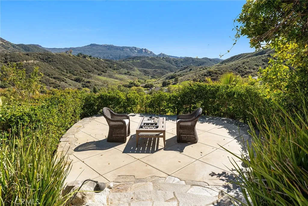 Seating Area with Views at Back of Yard