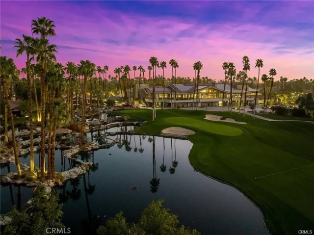 Club house at sunset