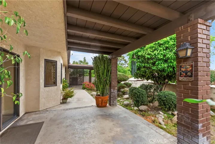 Covered patio for relaxing evenings