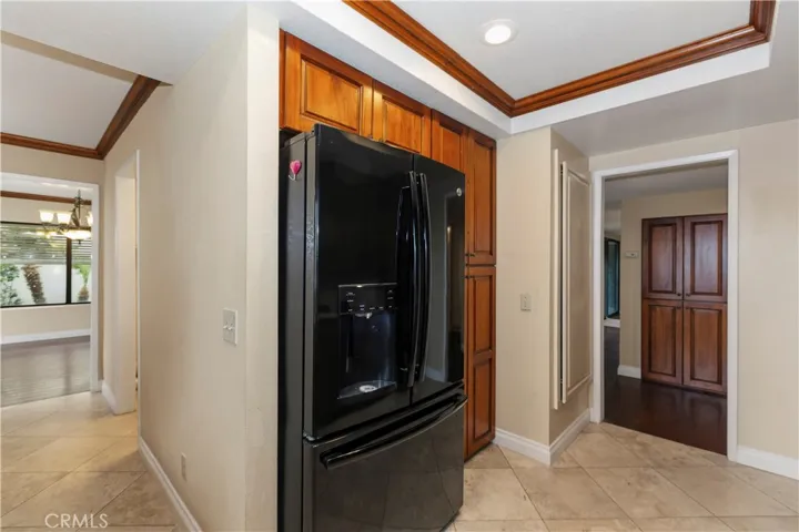 Pantry and more storage around refrigerator