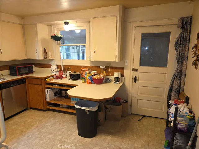 Kitchen looking West.