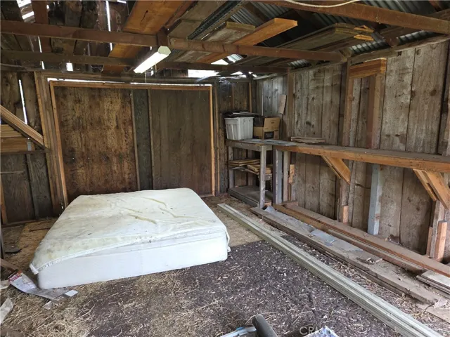 Inside single car garage.
