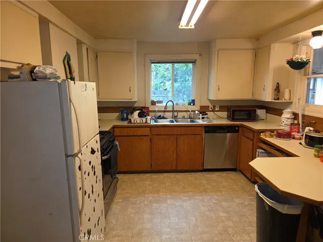 Kitchen looking South.