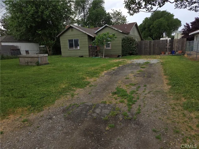 Driveway in front yard.