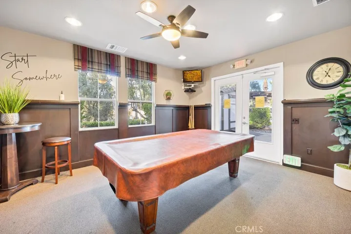 HOA- club house- pool table