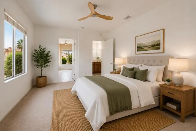Primary Bedroom-Staged