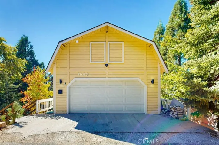This is the street level 2-car garage with driveway parking