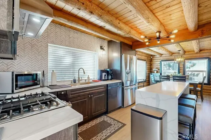 View of the kitchen from the entry