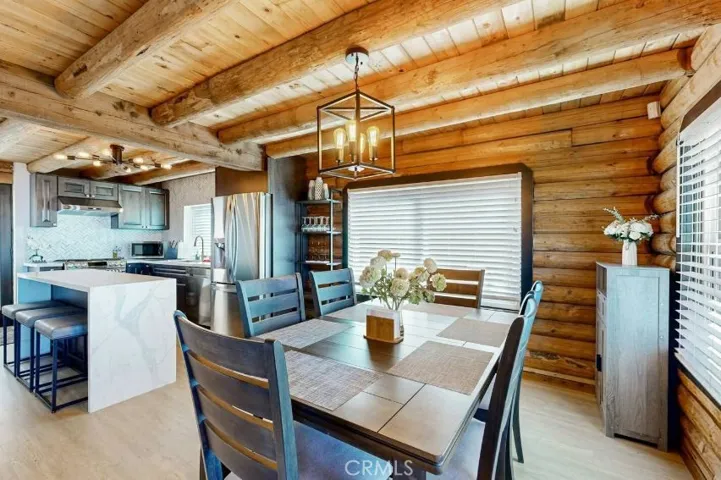 Dining space next to kitchen