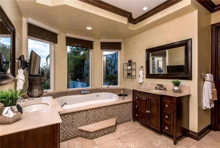 Primary suite with luxury finishes