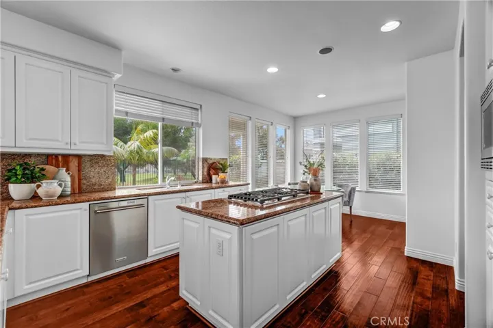 Spacious kitchen with stainless appliances