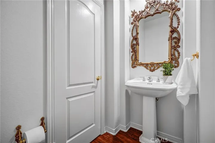 Downstairs powder room