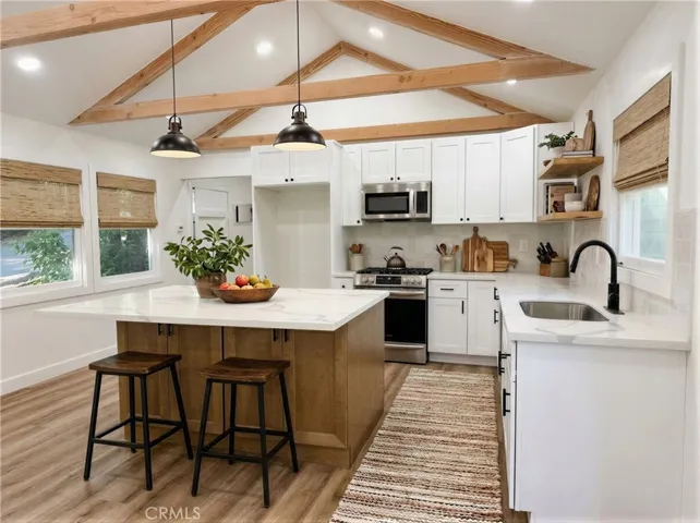 Kitchen area staged with Ai software