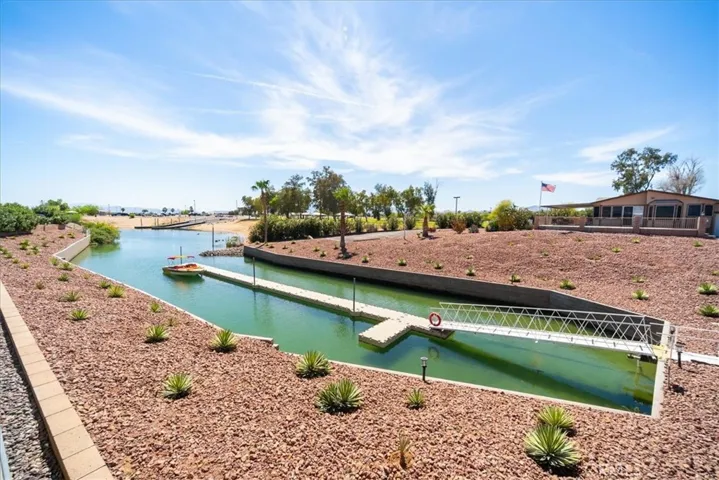 Full view of the boat dock from your home