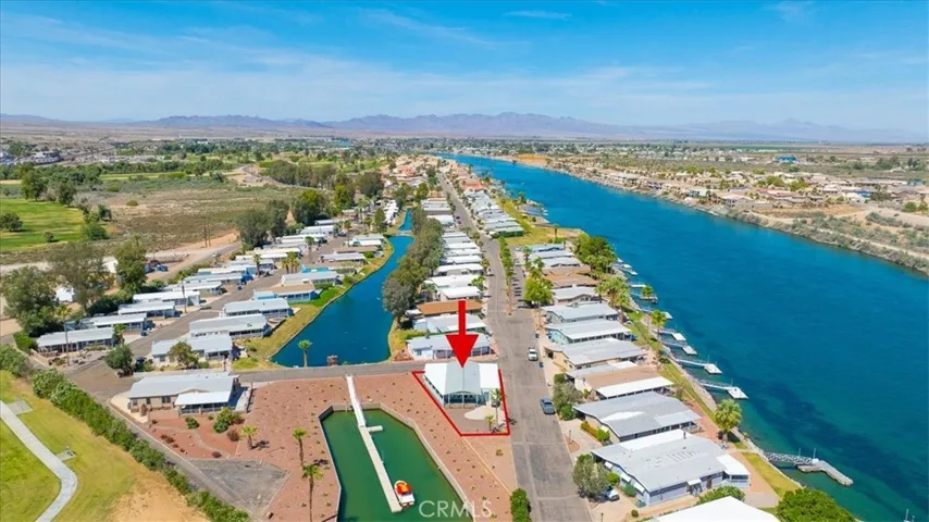 Overview of home and location to boat dock