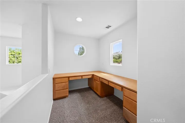 built-ins at top of the stairs