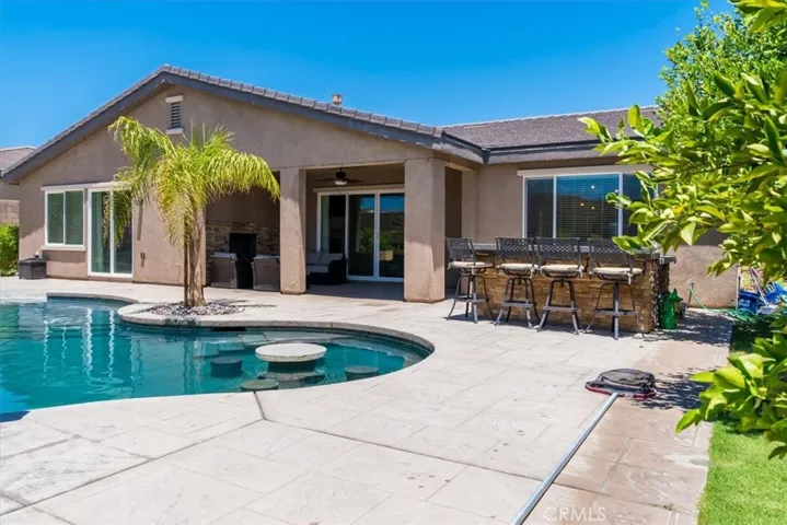 Misters along the exterior of home