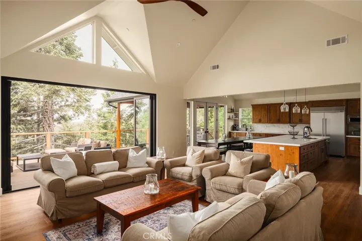 living room to shutter door system