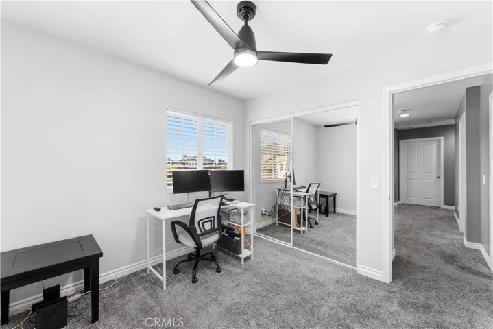 Secondary Bedroom with Mirrored Wardrobe
photo digitally enhanced