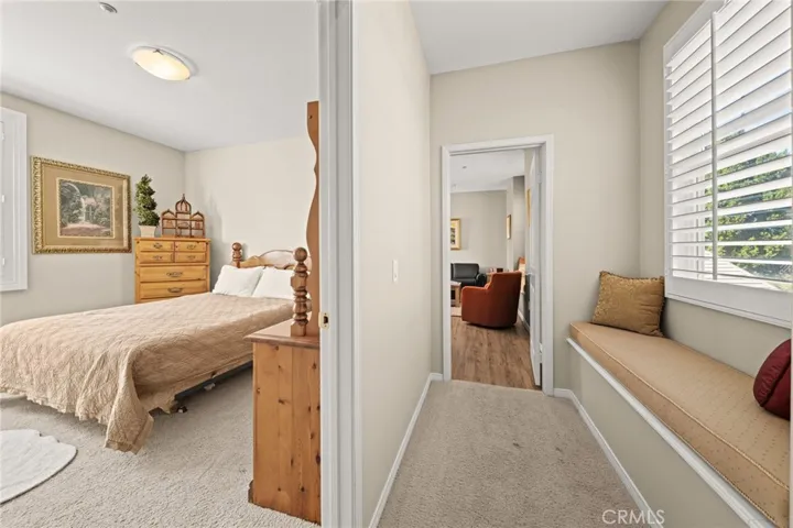 Apartment over garage, bedroom and hallway