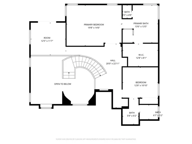 Main House Upstairs Floorplan