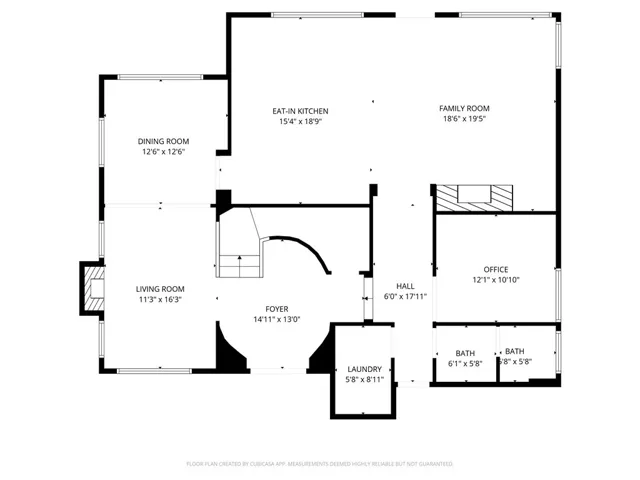 Main house downstairs floorplan