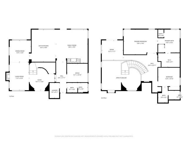 Main house up and downstairs floorplan combined