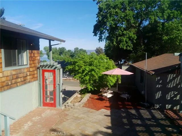 Patio & entrance from driveway