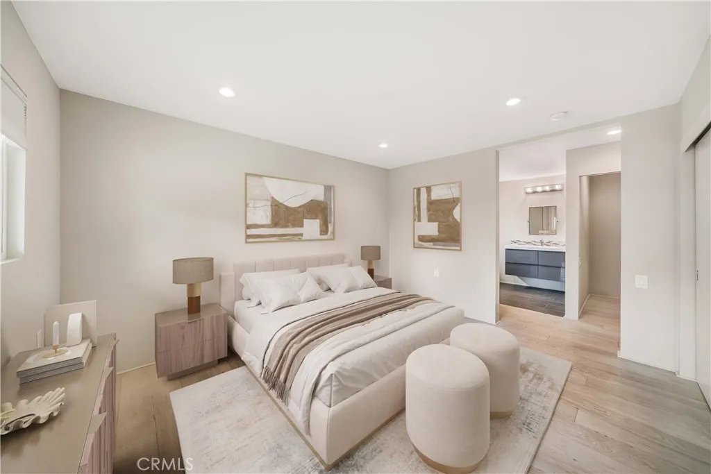 Virtually staged Primary Suite