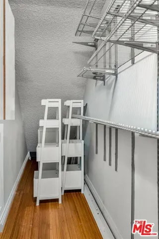 Ample storage closet in unit