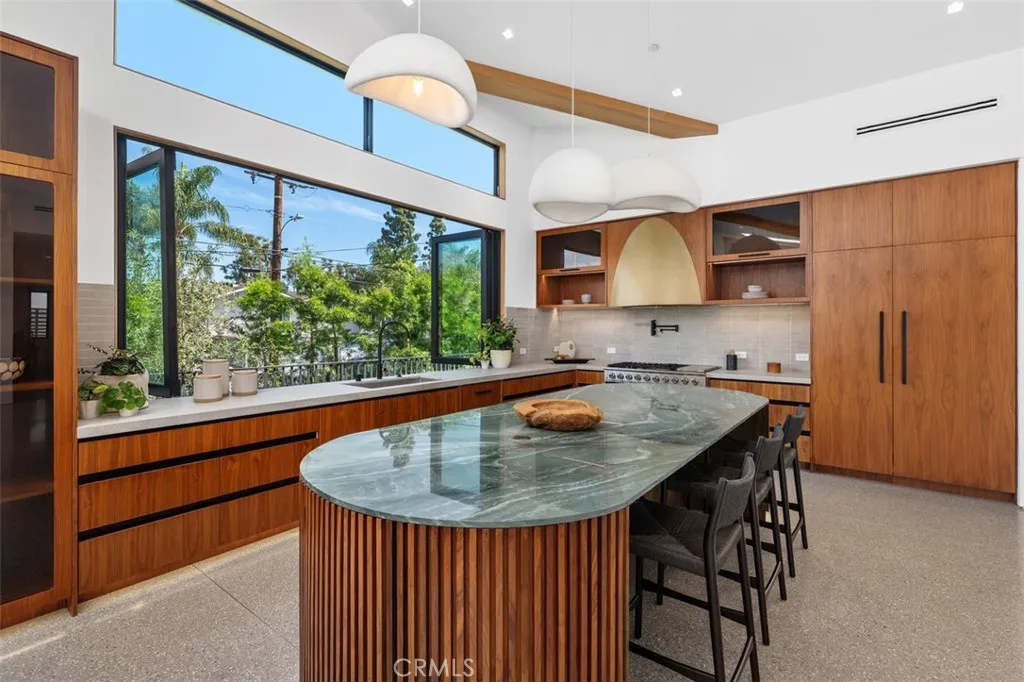 Gorgeous custom Italian marble island