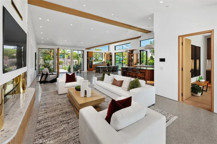 View from Grand room to the front door