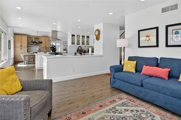View of the kitchen from the family room