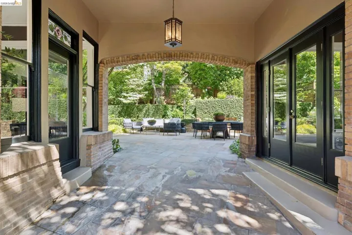 View of patio with french doors