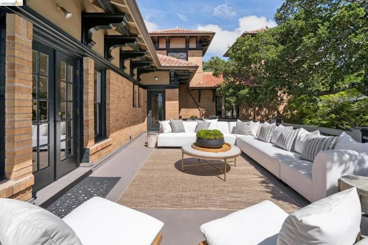 View of patio / terrace with an outdoor lounge area and french doors