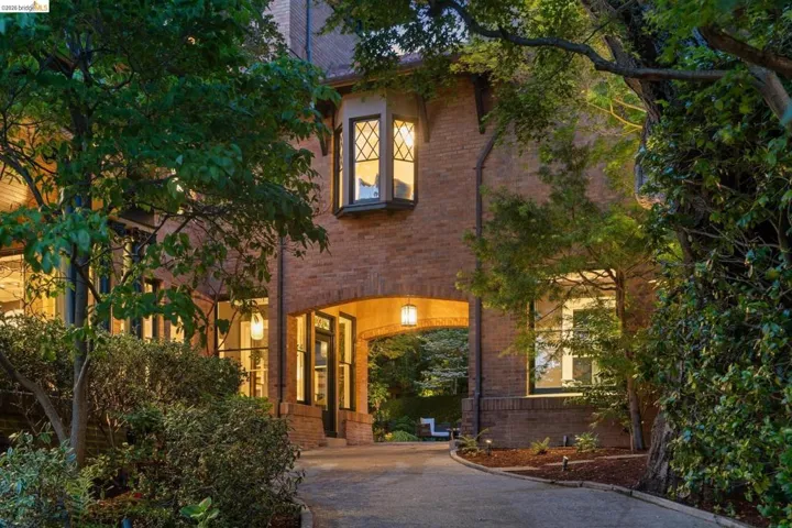 View of front of property with brick siding