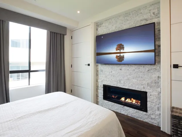 24 Bedroom 2 fireplace