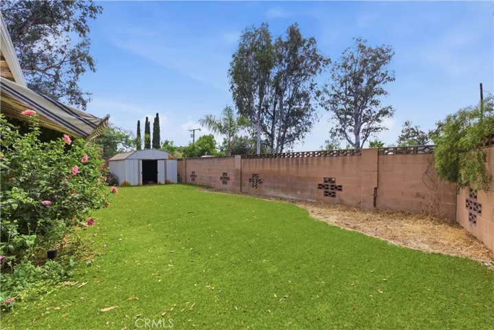 Back yard off Family room