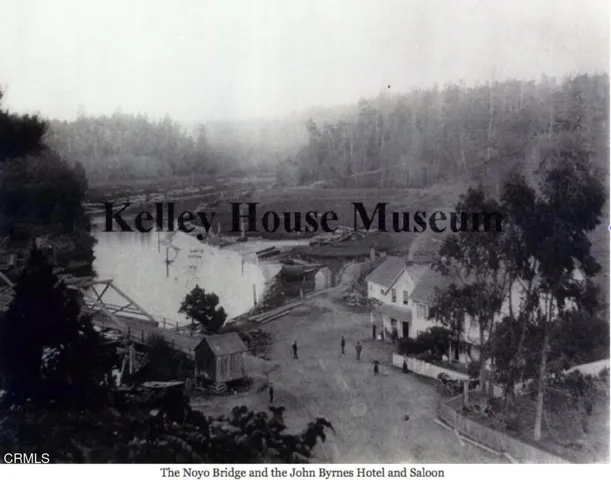 Circa 1870 1st Noyo River Bridge