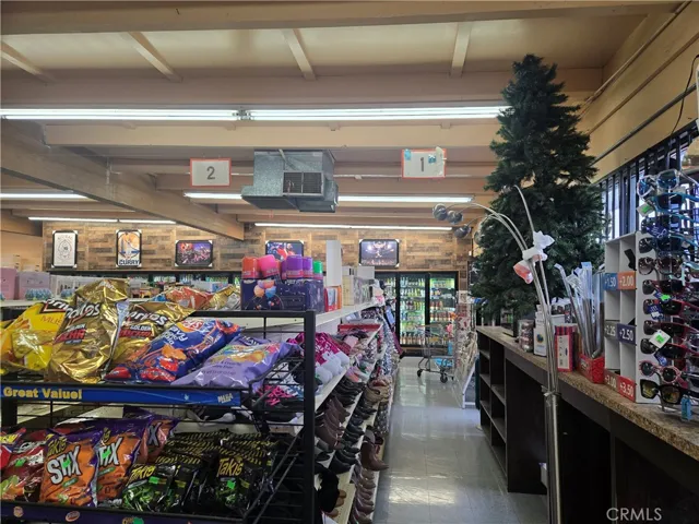 Interior view of market