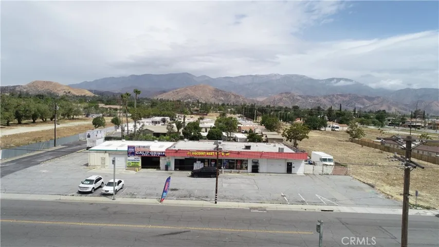 Aerial view from front of building