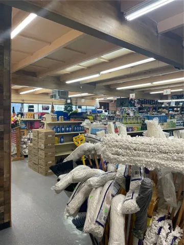 Interior view of market