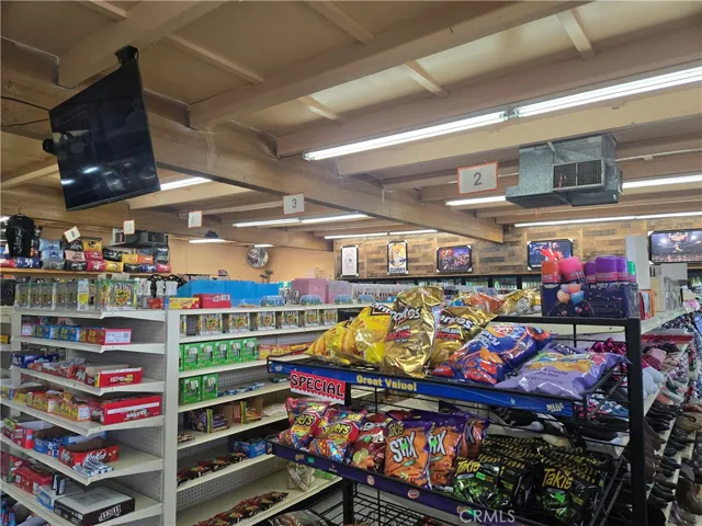 Interior view of market