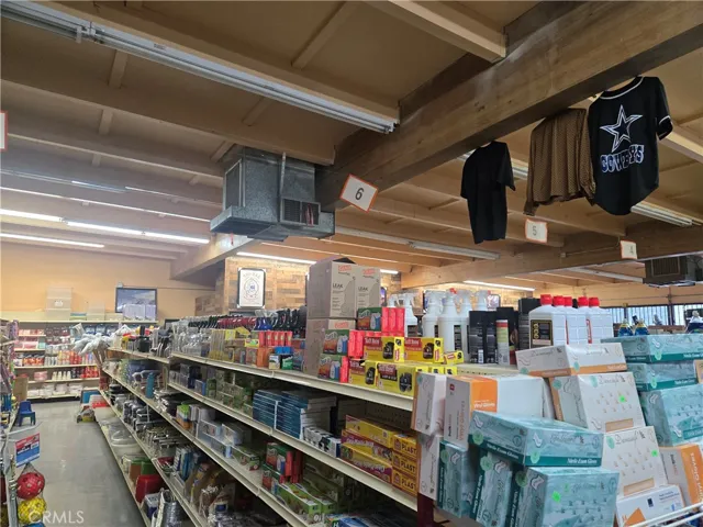 Interior view of market