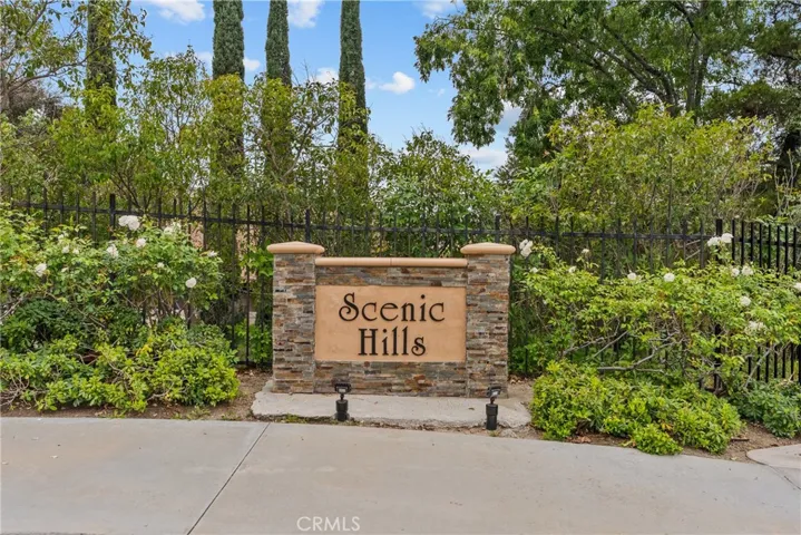 Marquee for Scenic Hills gated neighborhood.
