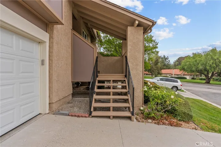 Stairs to the front door.