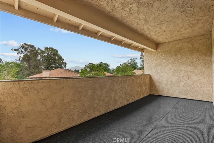 Spacious balcony