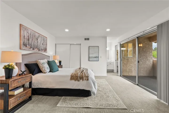 Master suite with balcony