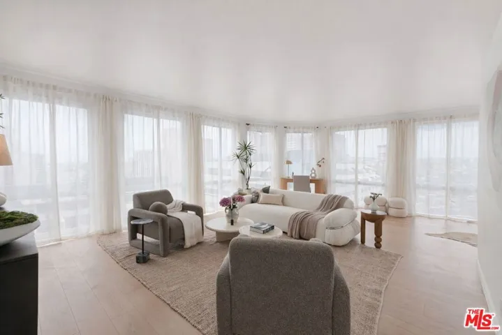 Living Room Curtains Closed
